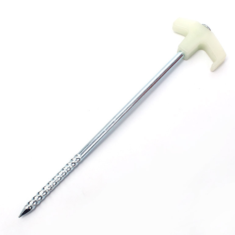 10PCS Tent Stake Pegs Portable Solid Fluorescence Tent Accessories Tent Nails Gazebo Peg for Garden