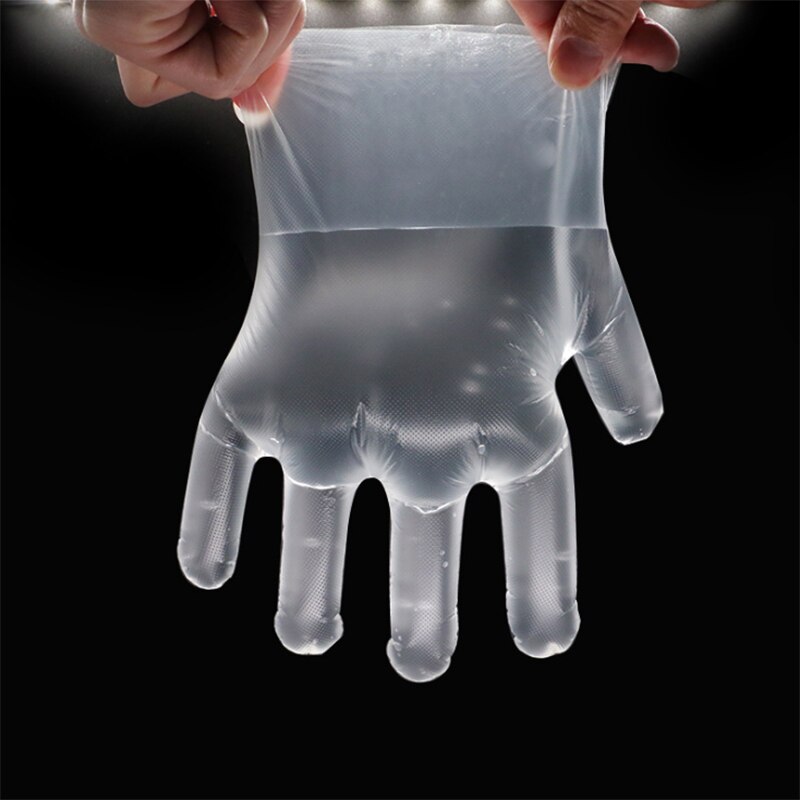 2000 Stuks Wegwerp Handschoenen Eenmalige Plastic Handschoen Clear Wegwerp Voedsel Handschoenen Schoonmaken Handschoenen