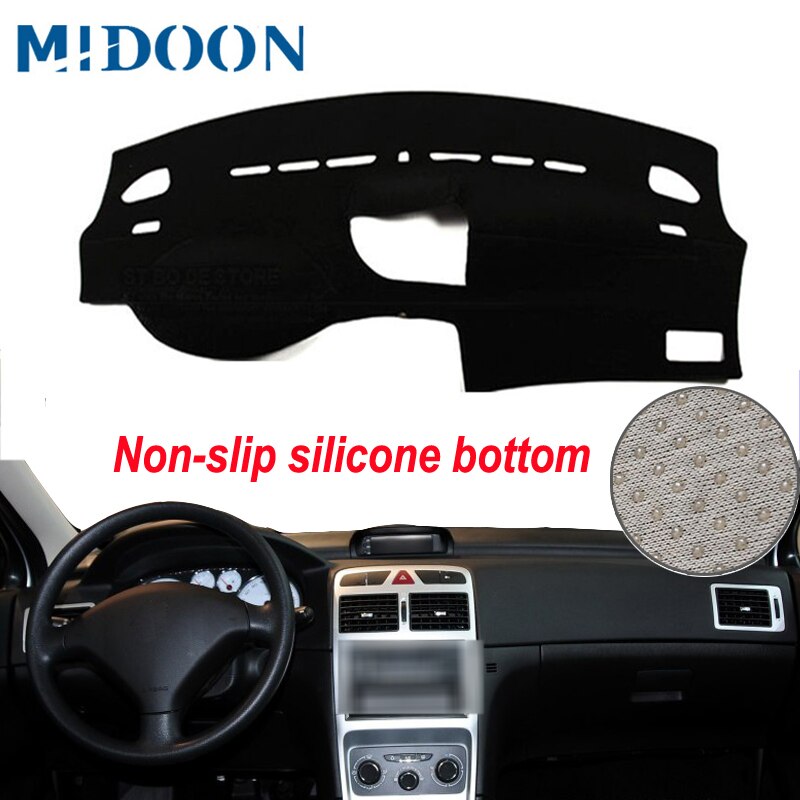 Midoon bil dashboard cover dashmat tæppe dash matcape til peugeot 3008 i