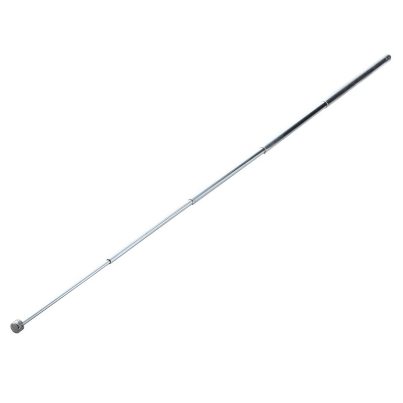 2 Pcs Telescoping Stainless Steel AM FM Radio TV Antenna TV Telescopic Whip Antenna Aerial, 7 Section & 5 Section