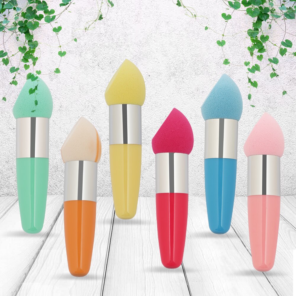 Sponge Puff Stick Brush Makeup Stick Makeup BB Cream Beauty Cosmetic Tool Smooth Sponge Blender Brush