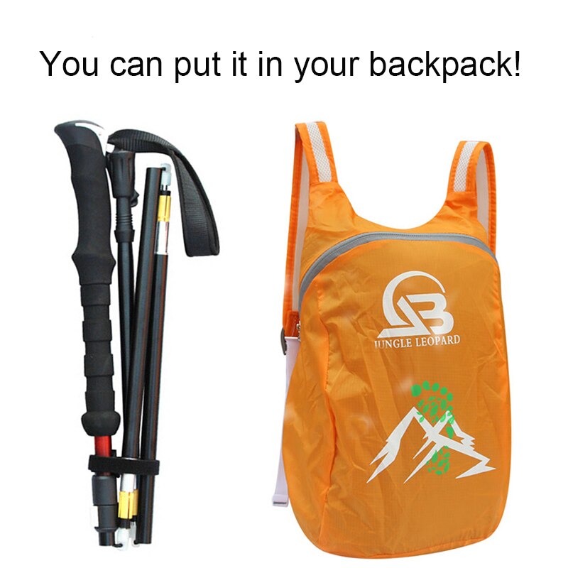 Collapsible Nordic Walking Poles Folding Trekking Poles Telescopic Hiking Walking Stick Adjustable Climbing Scandinavian Sticks