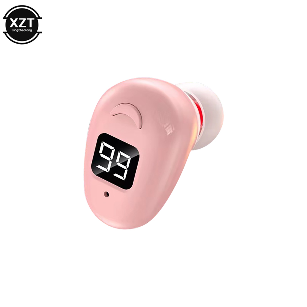 S980 Einzel kopfhörer Bluetooth 5,2 Kopfhörer Rausch unterdrückung Stereo Surround Sound Headset wasserdichter Mini-Funk kopfhörer: Rosa