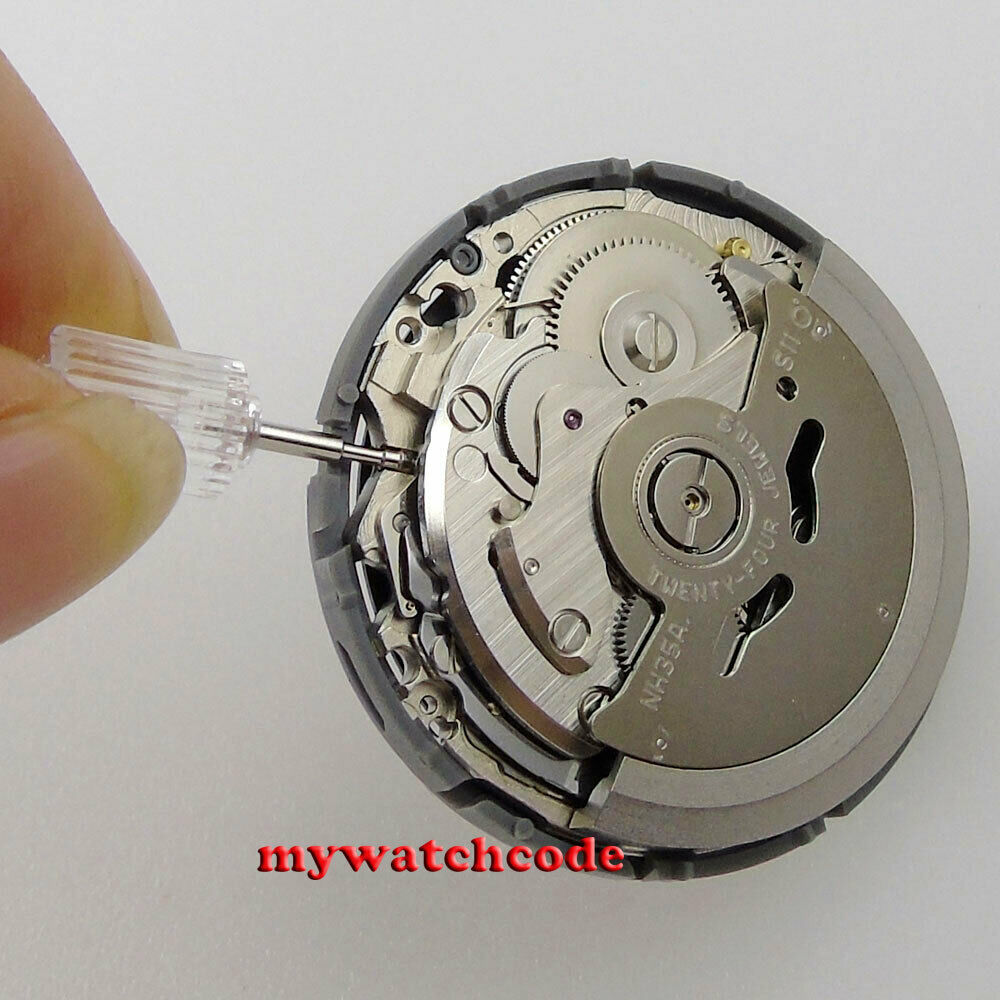 Brand Original Japan NH35 NH35A Automatic Watch Movement Brand black date window 24 jewels