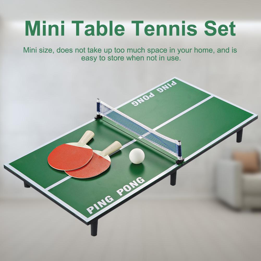 Mini Ping Pong Table Tennis Table Set Wooden Children's Educational Toys Mini Tennis Table Training Tool Children Perfect