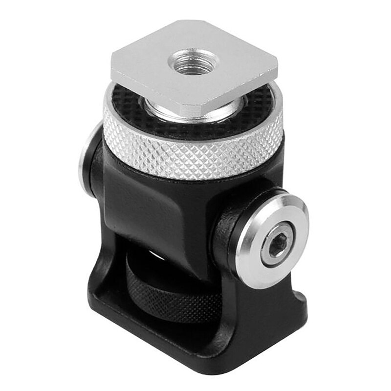 Shoe Mount Monitor Microphone Flash Holder 1/4 Inch Screw With 8 Inch Dual Flash Camera Mount Tripod Bracket