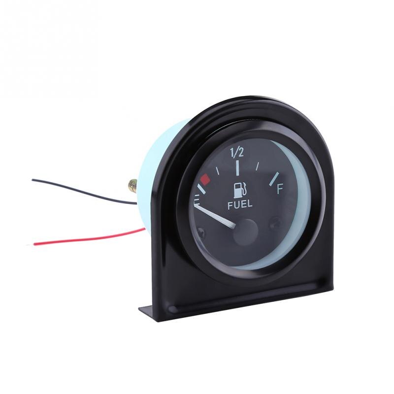 52mm Car Fuel Level Gauge LED Digital E-1/2-F Range Meter with Fuel Sensor Universal LED Fuel Gauge Car-Styling: Default Title