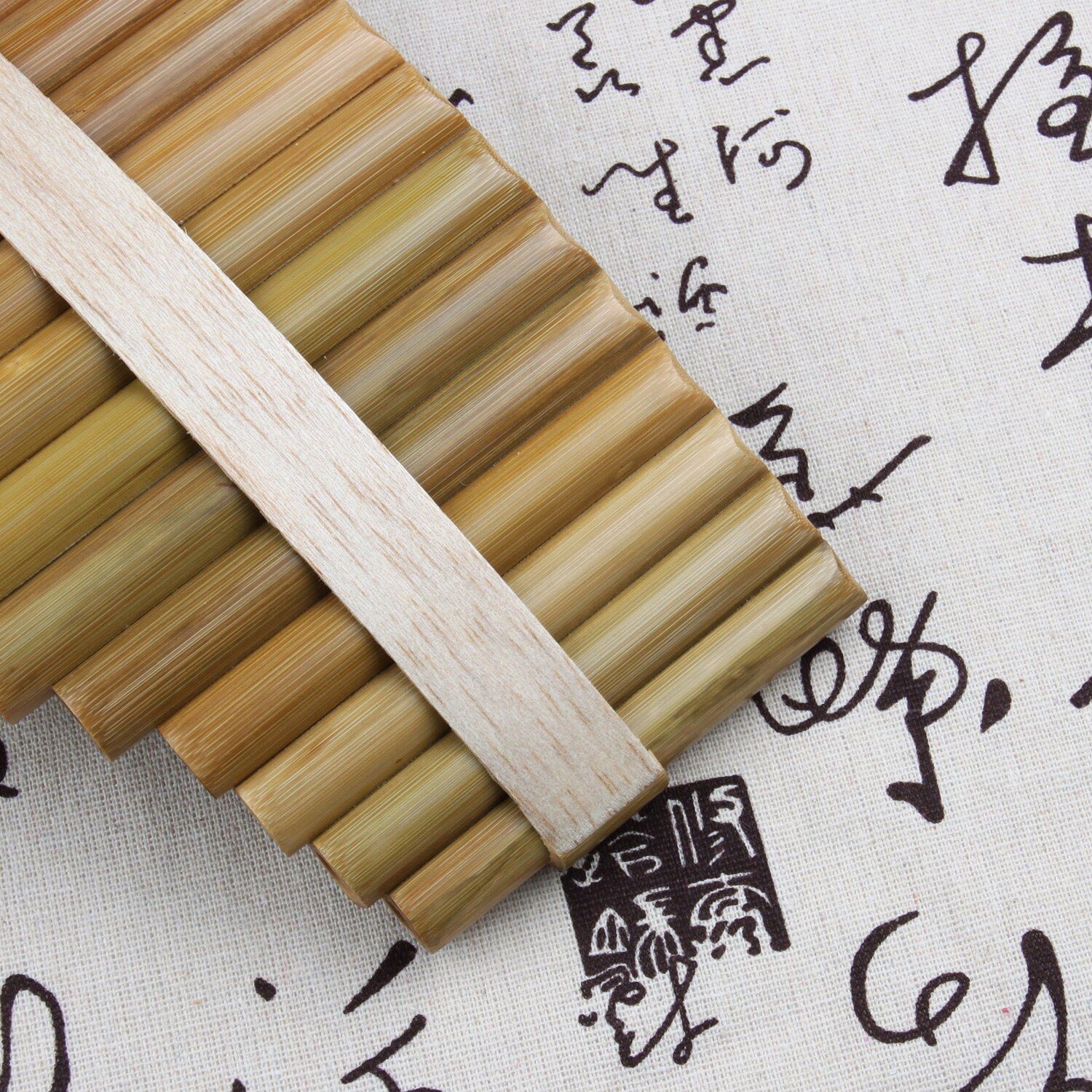 15 Pipes Pan Flute G Key Folk Musical Instruments Original Colour Flute De Pan Woodwind Instrument Handmade Pan Pipes