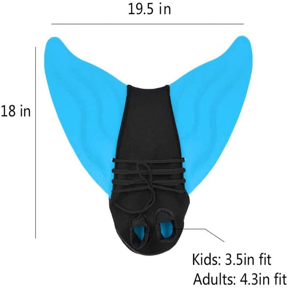 Zwembad Vinnen Voet Vinnen Zwemmen Vinnen Mermaid Tail Duiken Flippers Staart Monolithische Voet Zwemmen Apparatuur Voor Volwassenen/Kinderen