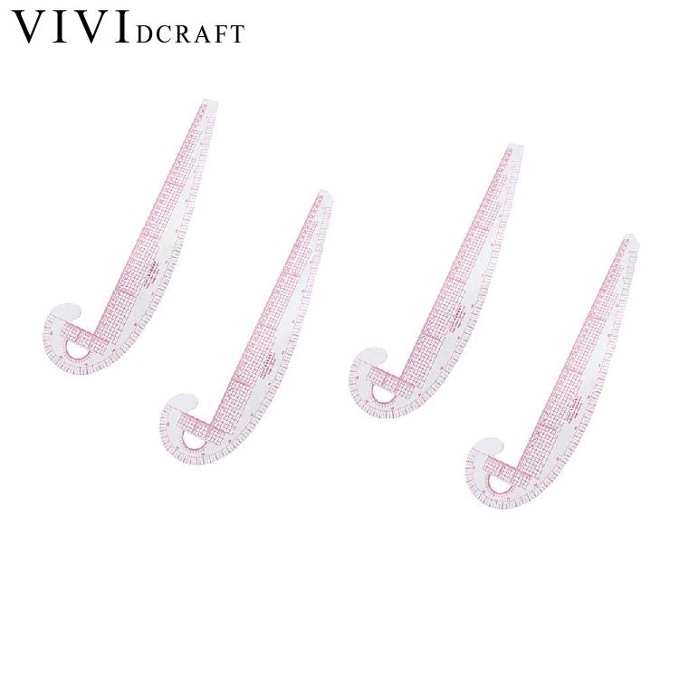 Regla curva francesa de plástico multifunción para costura, herramientas de medida para confección de ropa, de sastre, regla curva de 360 grados, novedad
