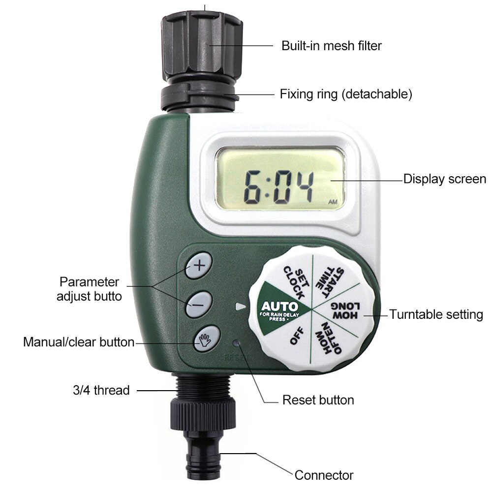 Garden Drip Irrigation Watering Timer Faucet Timer Hose Waterproof Digital Automatic Watring Controller Timerff