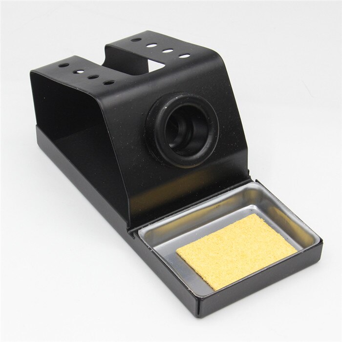 1pcs Metal Material Soldering Iron Stand with Sponge For 936 Soldering Station 907 Soldering Handle 900M Series: Metal black