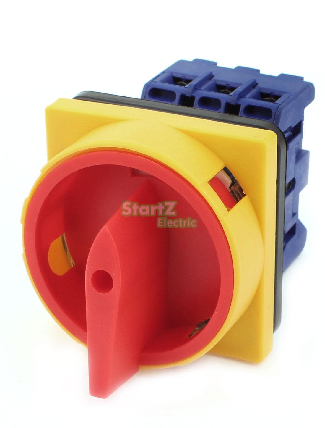 Ui 600v com 32a on off posição 2 fases cam giratório comutador