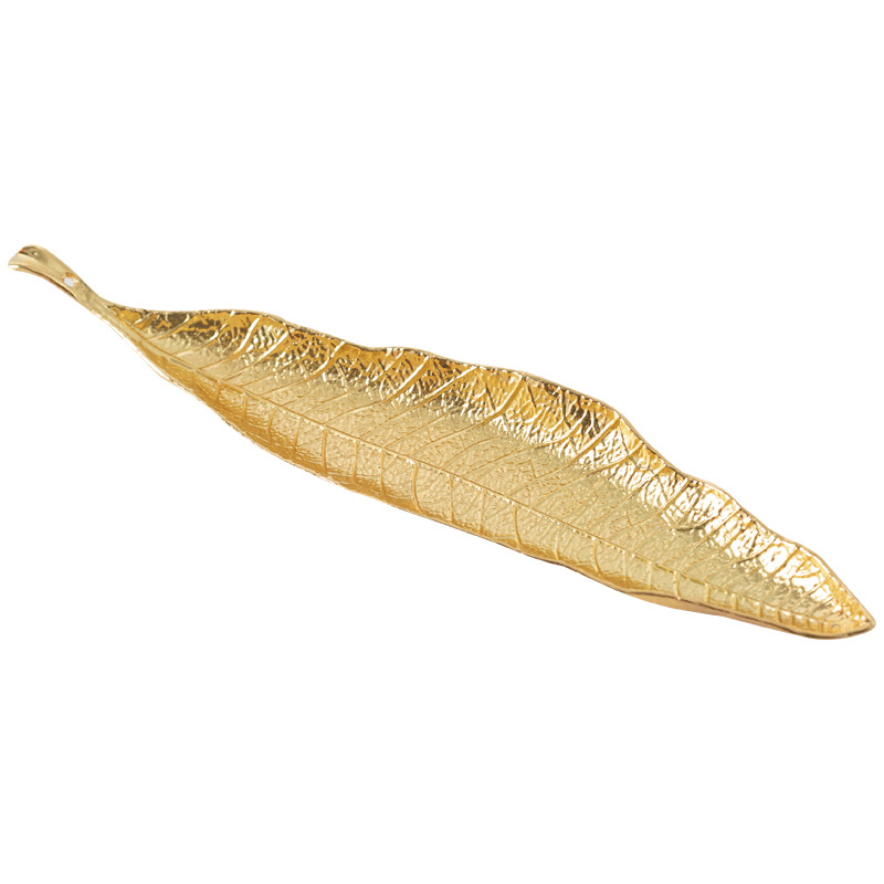 Bruciatore di incenso a foglie, raccoglitore di cenere di incenso, porta bastoncini di incenso per contatori, sala meditazione, yoga, casa, ufficio: bianca