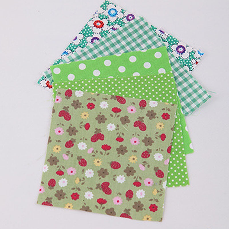 Tela de algodón con estampado de flores, accesorios de costura de retazos con forma cuadrada, Material para ropa hecha a mano, 10x10cm, 30 unidades por juego