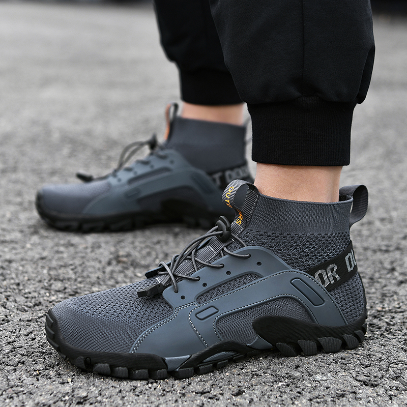 Wanderschuhe für Herren, leicht, rutschfest, draussen-Stiefeletten, atmungsaktiv, zum Wandern, Wandern, Pfad-Schuhe