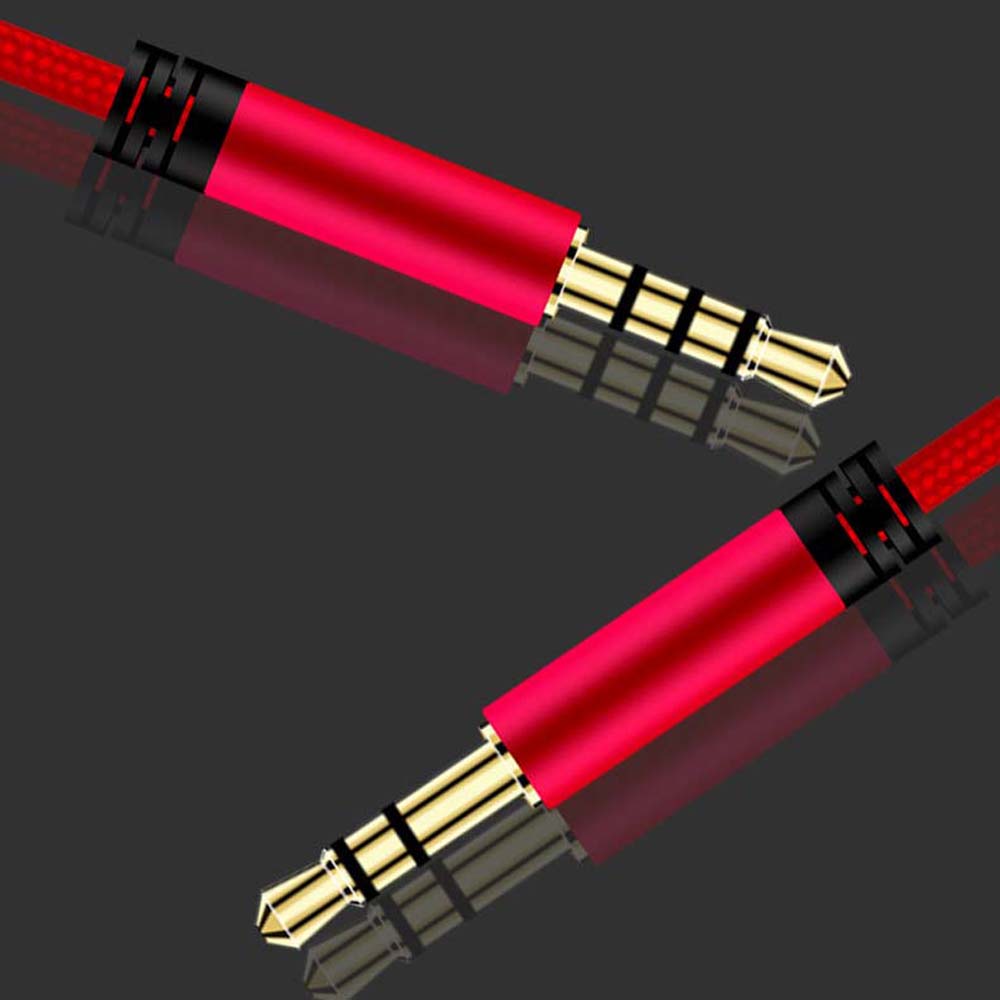 Kabel 3,5 mm naar jack 3,5 mm luidsprekerlijn met microfoon Volumeregeling Hoofdtelefoonsnoer Audiokabel Aux-kabel Auto Aux-snoer Audiodraad