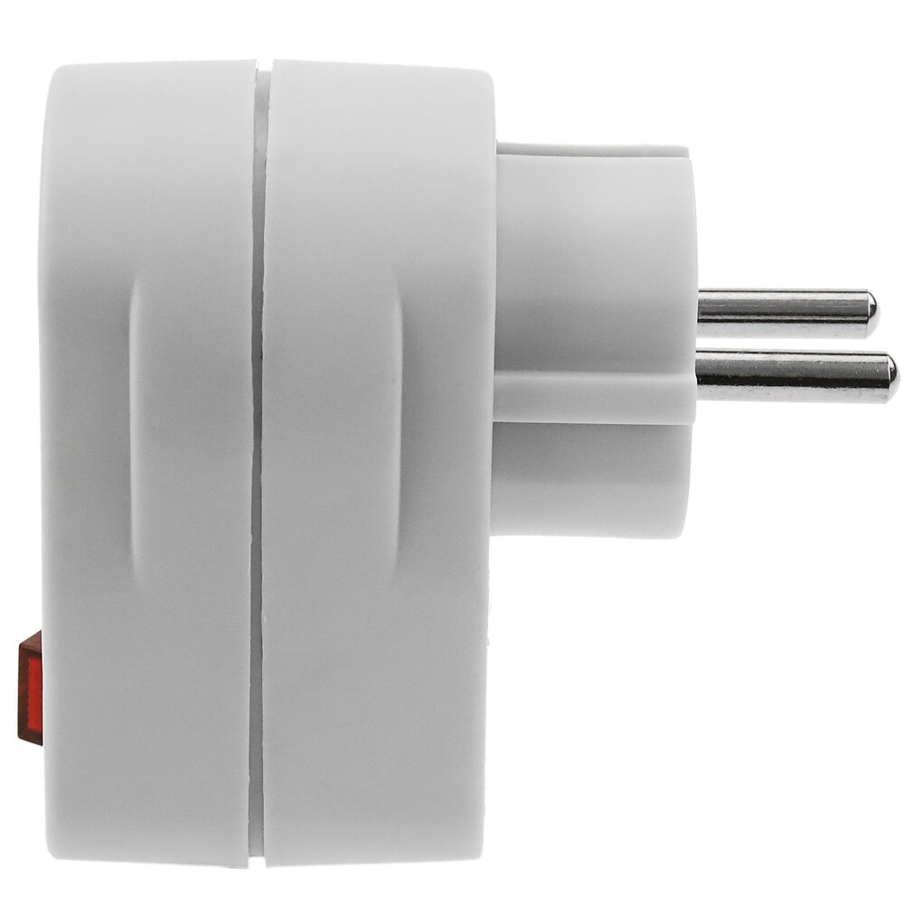 BeMatik – prise schuko blanche 220v ac avec interrupteur