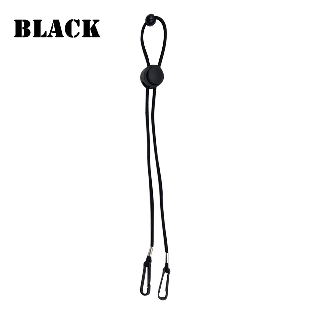 Justerbar ansigtsmaske lanyard handy mascarilla praktisk luftforurening sikkerhedsmaske hvile- og øreholder reb маскировать #m: Sort