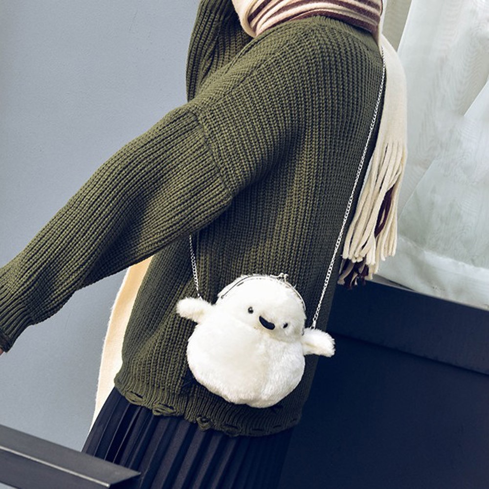 Neue Handtasche Geldbörse Frauen Ball Winter Handtasche Haar Ball Dekoration Handtasche Schulter Tasche bolsa feminina #25