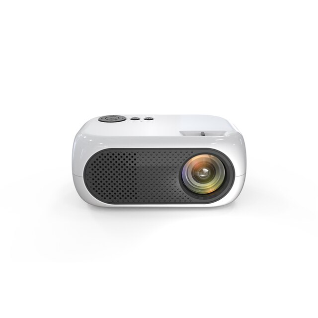 XIDU-Mini proyector compatible con 1080P, Full HD, proyectores LED, teléfono móvil, cine en casa, proyector de películas, vídeo de 120 pulgadas: white