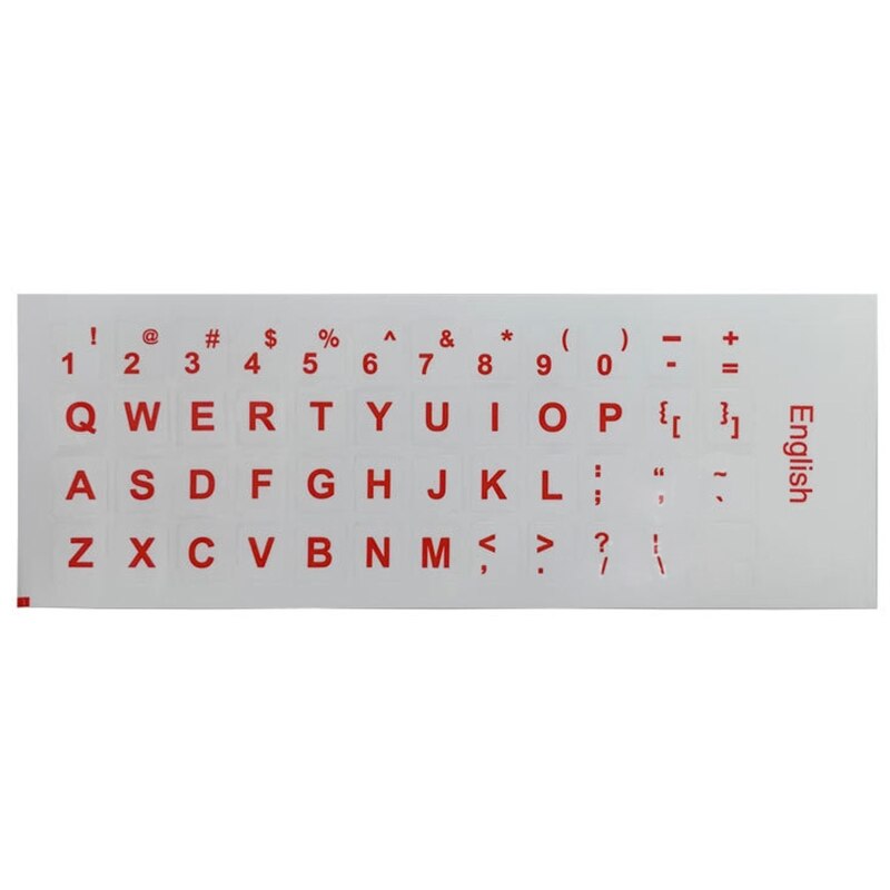 Replacement Keyboard Sticker English Letter Film Keypad Cover Sticker Suitable for Tablet PC Laptop Gaming Keypads: R
