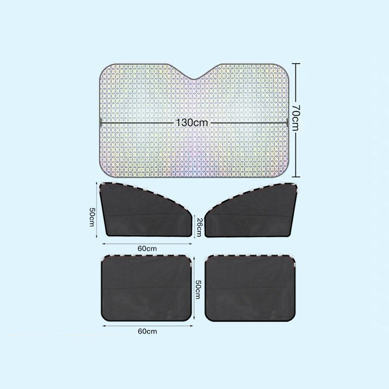 SUV parasol de coche ventana sombra doble espesor lado trasero ventana sombrillas de automóviles de ajuste Universal para rv camión protección UV: Q3