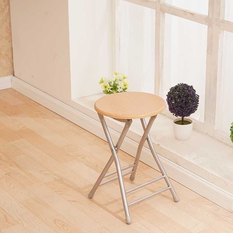 Taburete plegable de Taburete pequeño portátil puede deng Silla de silla taburete de plástico reforzado hogar taburete diao deng: Yellow Sun Stool