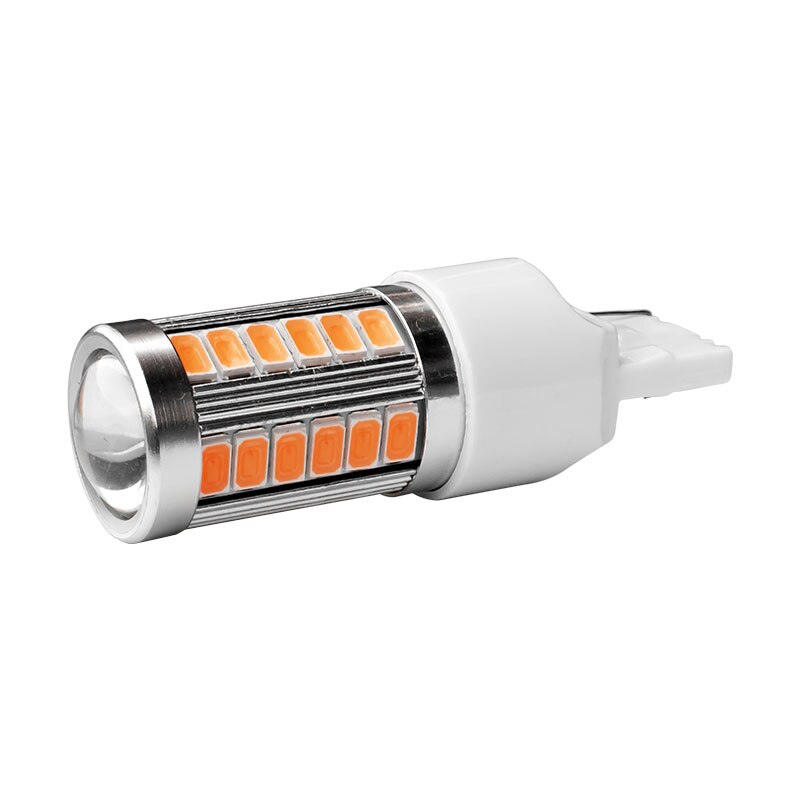 Bombilla trasera de coche LED T20 WY21W 7440 W21W 33 SMD 5630 5730, luz de freno, luz de marcha atrás de coche, indicador de dirección trasero, rojo, blanco y ámbar