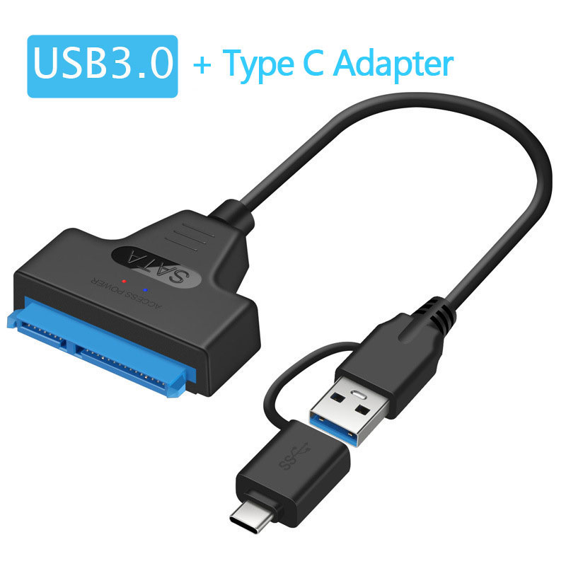 SATA-auf-USB 3.0/2.0-Kabel für 2,5-Zoll-externe HDD SSD-Festplatte SATA 3 22-poliger Adapter USB 3.0 auf Sata III-Kabel bis zu 6 Gbit/s: verrotten