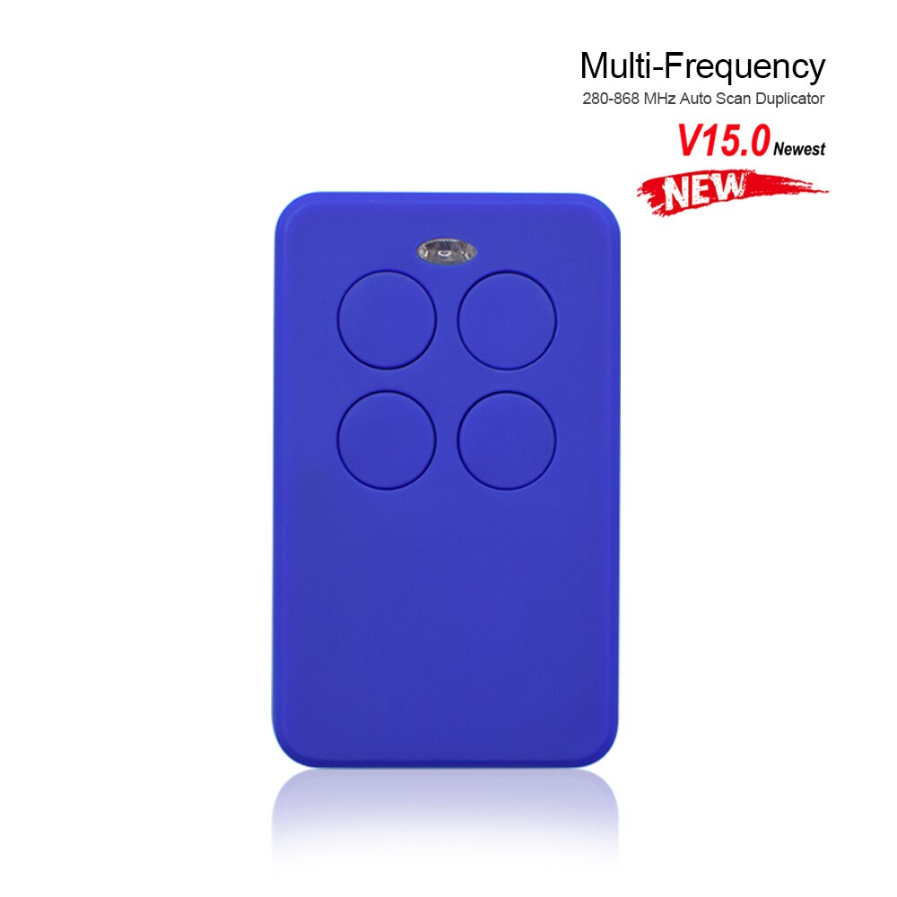Multifrequency Code Grabber Auto Scan SMG-V15.0 Keychain Fixed Rolling Code Command Garage Gate Door Opener 433 Mhz Duplicator: 1pcs blue
