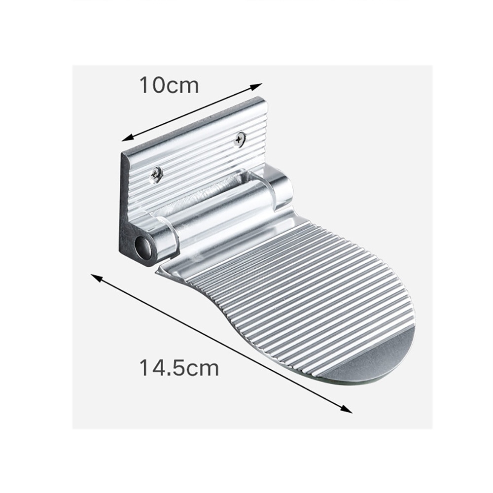 Shower Foot Rest Bathroom Pedals Non-Slip Shower Footstool Pedestal Pedals Elderly Pregnant Bath Stool Black/Silver