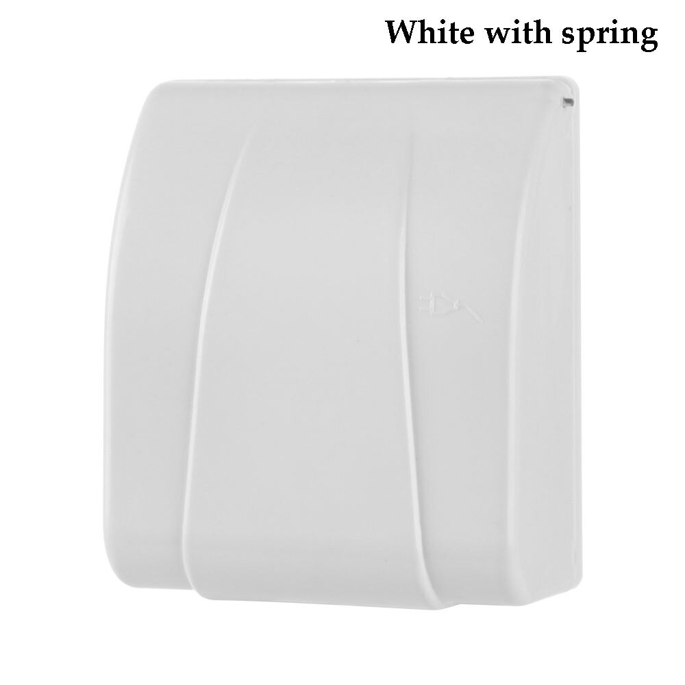 Socket Protector Elektrische Plug Cover Transparant Splash Doos Kind Veiligheid Stopcontact Waterdicht Keuken Wc Badkamer Beschermen: A-white -1