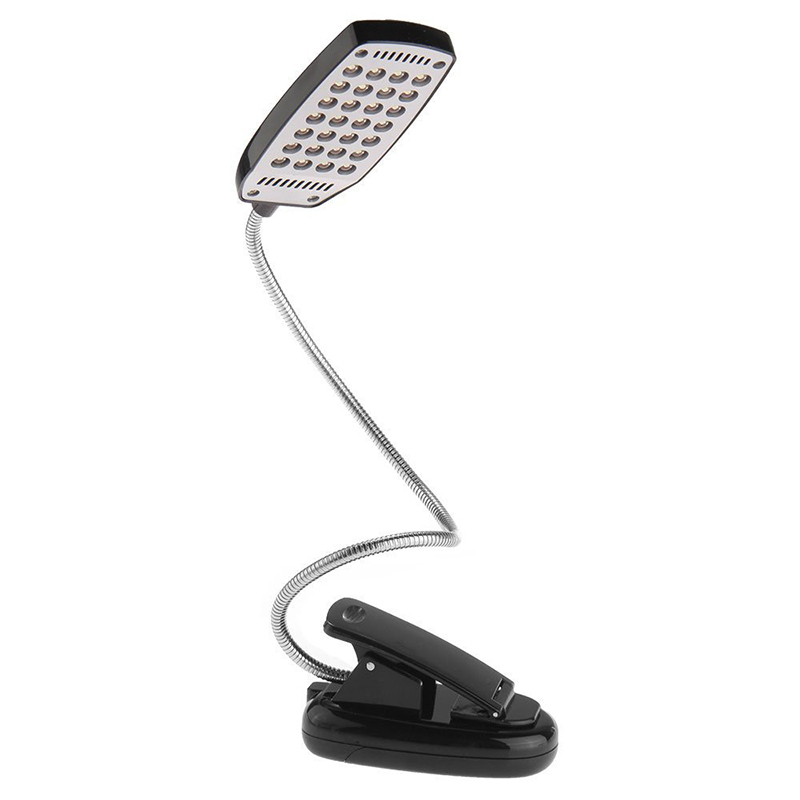 28 Led Lamp Light Flexibele Clip Pc Laptop Notebook Black