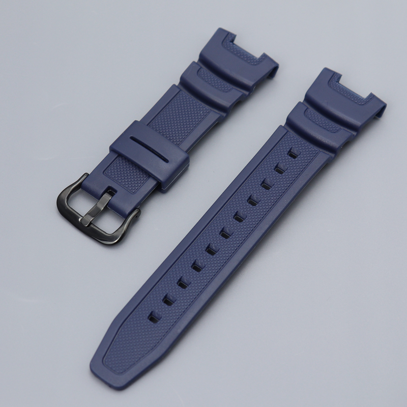 Für Casio SGW100 Harz Armbinde Geeignet SGW-100 Männer Gummi Wasserdichte Sport Gurt Ersatz Armbinde Uhr Zubehör: Schwarz Grün
