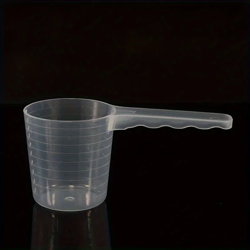 1 Pc Transparante Huisdier Maatlepel Met Schaal Plastic Hond Kat Voeden Schop Huisdier Servies Levert 50G 100 Ml: Default Title