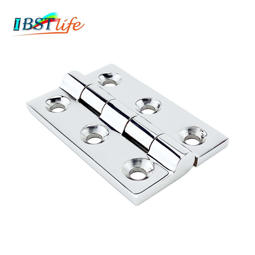 Stainless Steel 316 50*75mm cast Boat Caravan RV Deck Hinge Cupboard Cabinet Drawer Door Strap Butt Hinge Furniture Hardware