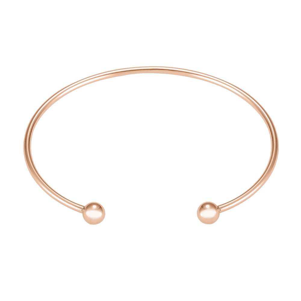 Mylongingcharm 10 Stks/partij 304 Rvs Manchet Armbanden Basic Armband Bevindingen 3 Kleuren Beschikbaar: rosegold plated