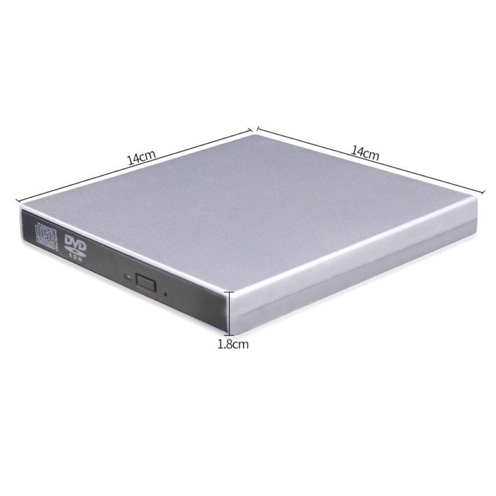 USB externo CD VCD reproductor de DVD disco óptico escritor para PC de escritorio de la computadora de apoyo CD VCD y disco DVD Drives ópticos