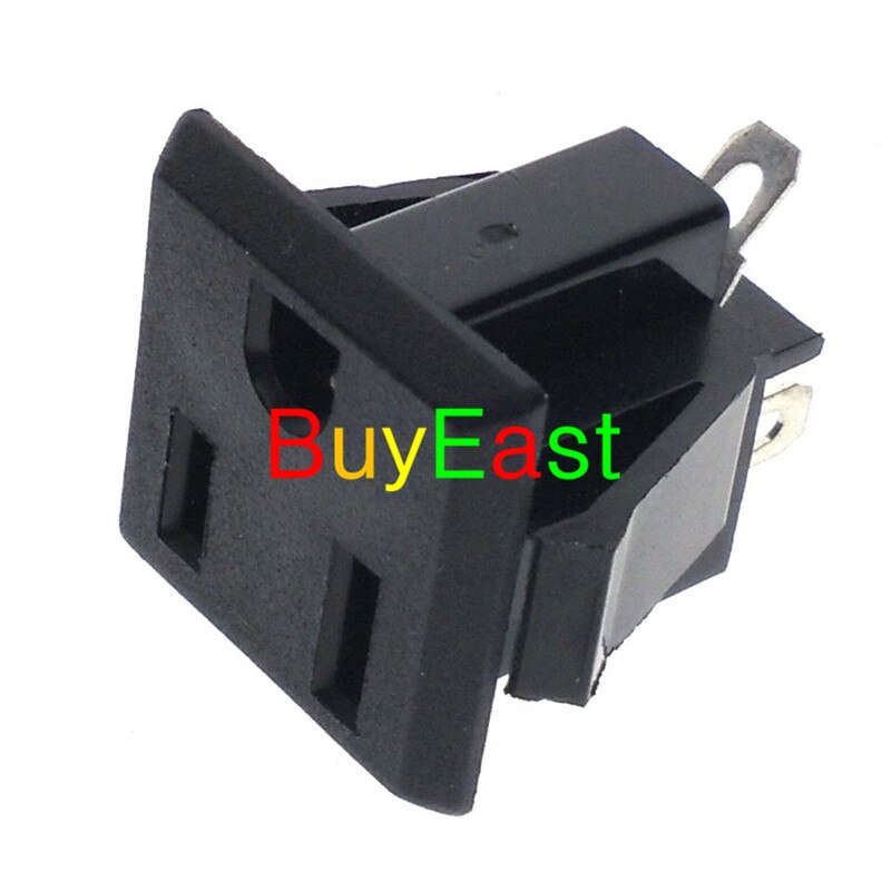 10 Pcs US 3 Pin Power Socket Panel Receptacle AC125V 15A, UL Cert