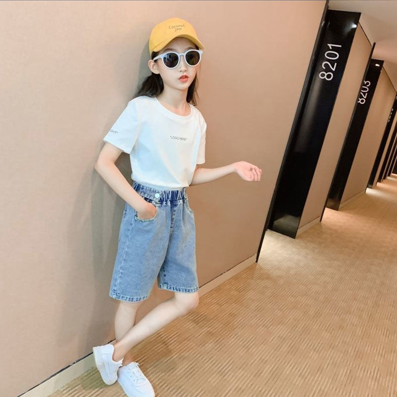 2022 bambini neonata estate Denim abbigliamento pantaloncini pantaloni Jeans abbigliamento bambini ragazza Casual pantaloni corti pantaloni neonati 3 -12Yer
