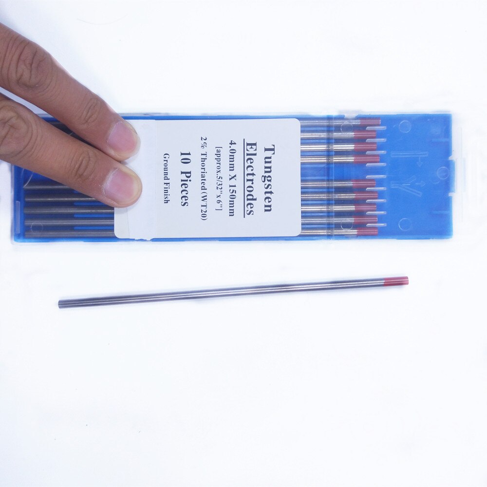 Électrode en tungstène WT20 pour Machine à souder, tige Tig professionnelle, 1.0, 1.6, 2.0, 2.4, 3.0, 3.2mm, option 2%