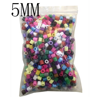 1000 Mixed Color 2.6mm/3mm/5mm Mini Hama Beads EVA Handmade Cartoons Material DIY Lover Fuse/Hama/Perler Beads Opp Bag: 5mm Mixed 1000 Beads