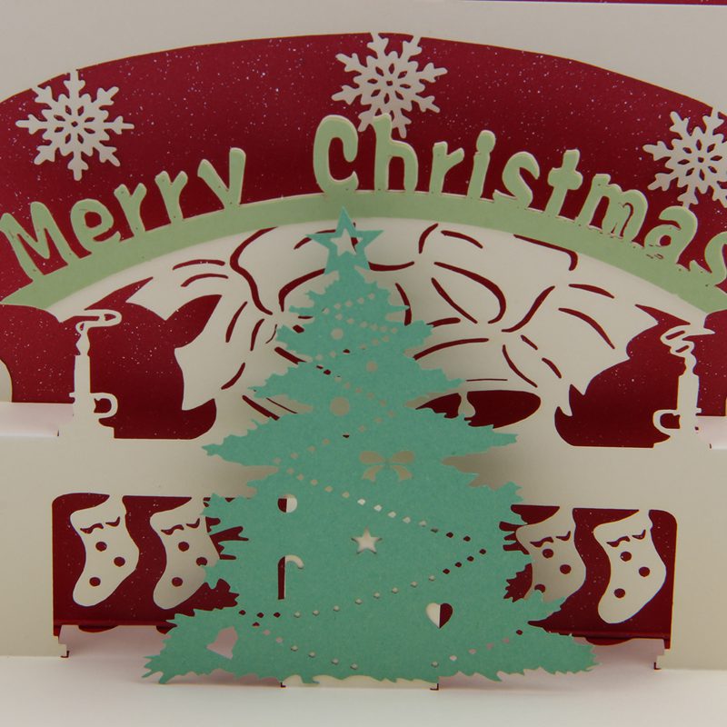 3D Pop-up Christmas Tree Greeting Cards Christmas Greeting Cards for Xmas Year Christmas tree