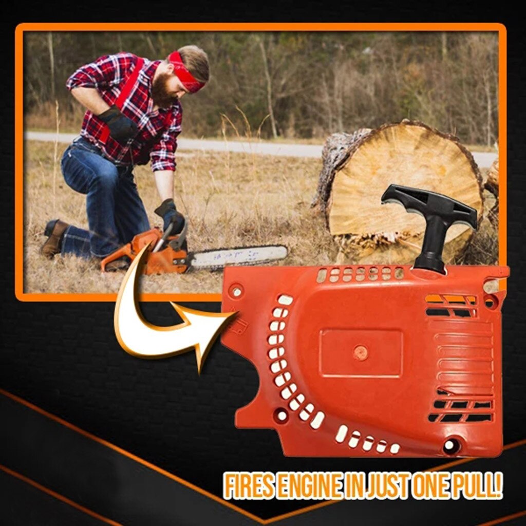 Universele Kettingzaag Starter Vervanging Stabiele Werken Gebruik Kettingzaag Onderdelen Terugslag Trekstarter Kettingzaag Onderdelen 5.19