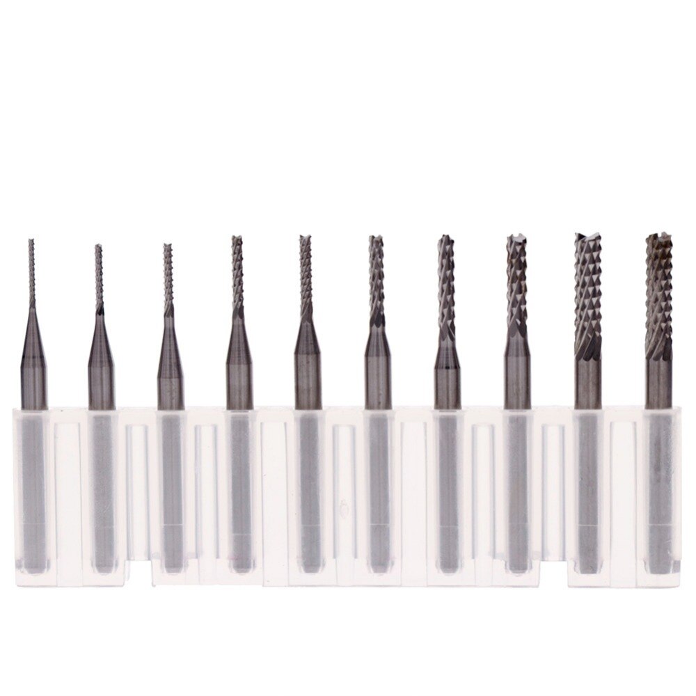 Wood router bit 0.8-3.175mm titanium coating pcb strawberry metal cutting CNC rotating burr tungsten carbide wood cutter #272398