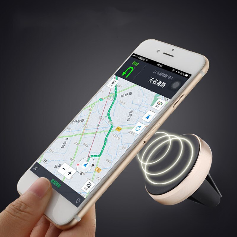 Metal Magnetic Phone Holder in Car Air Vent Mount Magnet Stand Smartphones Holder Support All Mobile Phone For iPhone Huawei