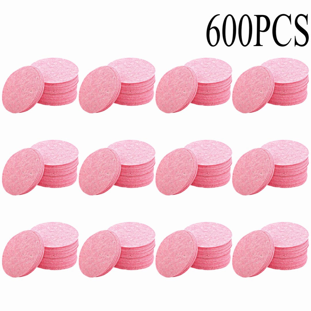 50-1000 Uds. Esponja de pulpa de madera Natural para lavado de cara, esponja de espuma para lavado de cara, esponja cosmética para limpieza facial: YELLOW