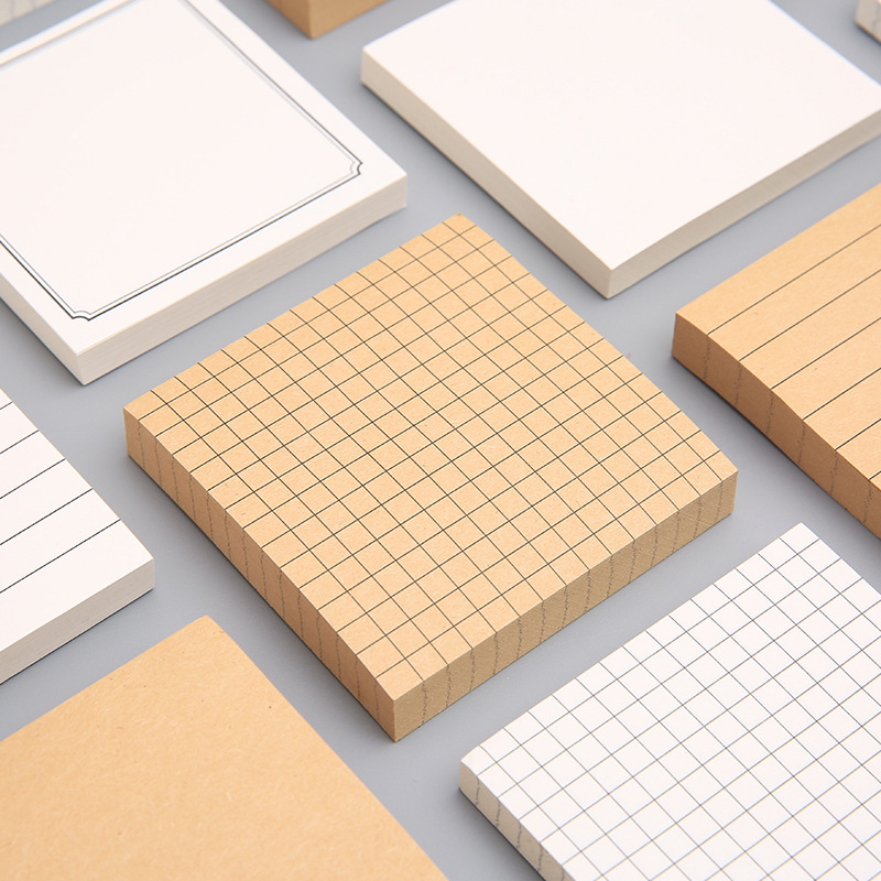 80 hojas de Bloc de notas adhesivas, pegatinas para planificador, blocs de escritura, suministros de oficina, cuaderno, notas adhesivas para hacer lista, notas, papelería