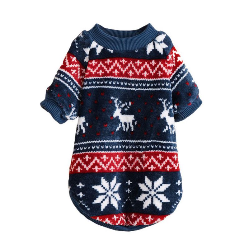 Pull de noël pour animaux de compagnie, vêtements d&#39;hiver chauds pour petits et moyens chiens, Chihuahua yorkshire, tricot au Crochet: B / S